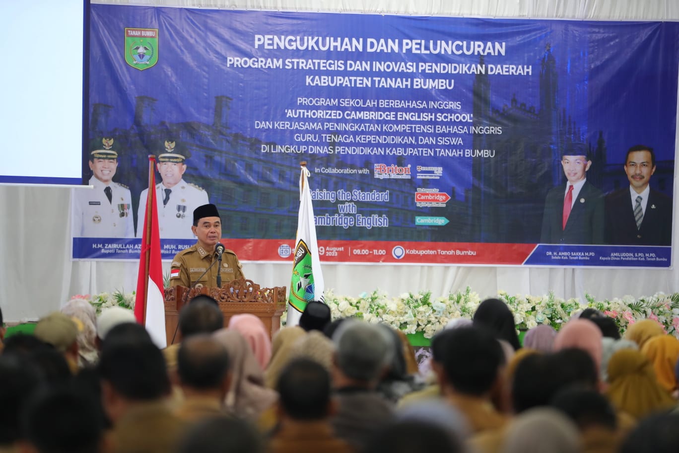 Pengukuhan dan Peluncuran Program Strategis dan Inovasi Pendidikan Daerah Kabupaten Tanah Bumbu