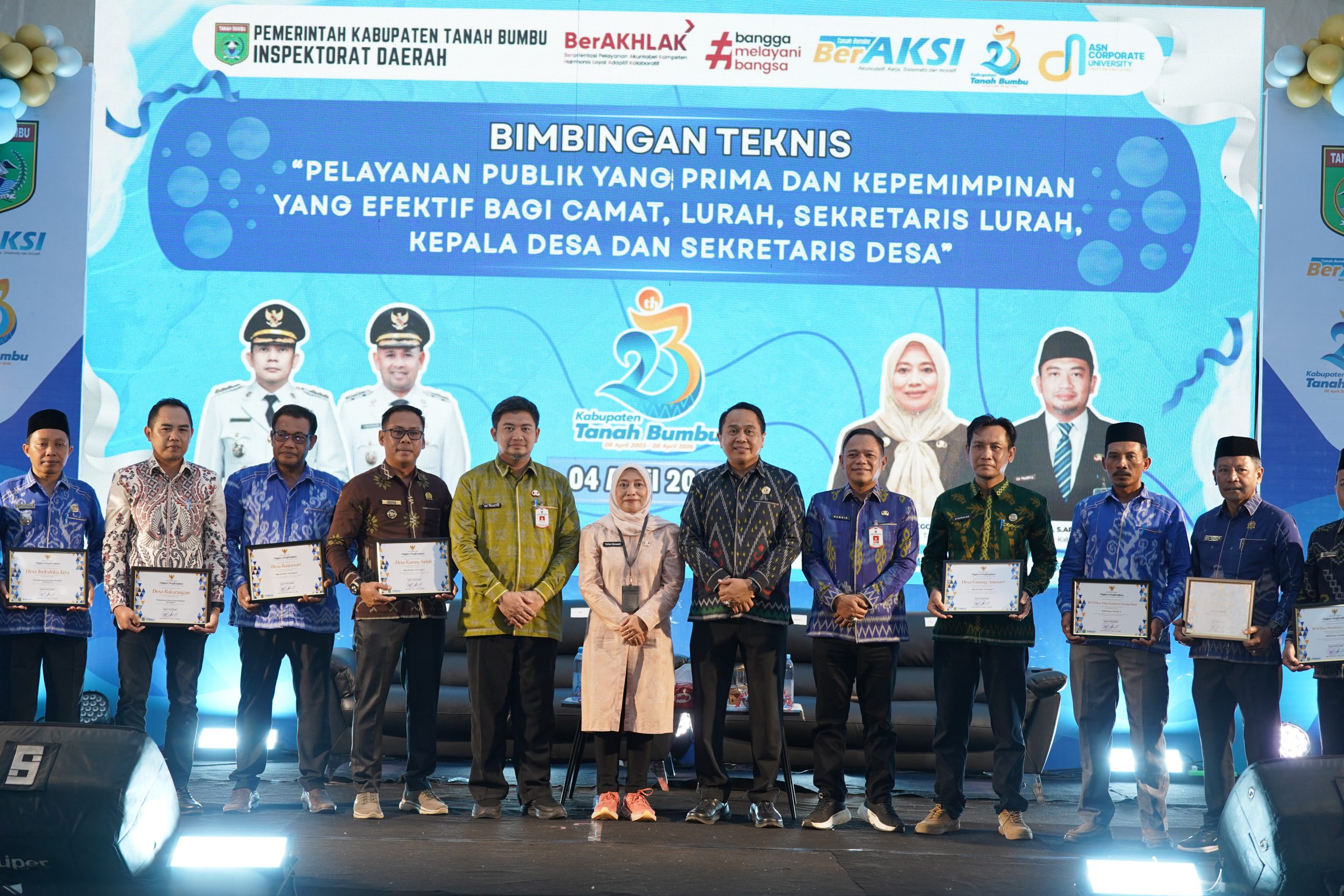 Pemkab Tanah Bumbu Gelar Bimtek Kepemimpinan Aparatur untuk Peningkatan Pelayanan Publik yang Prima